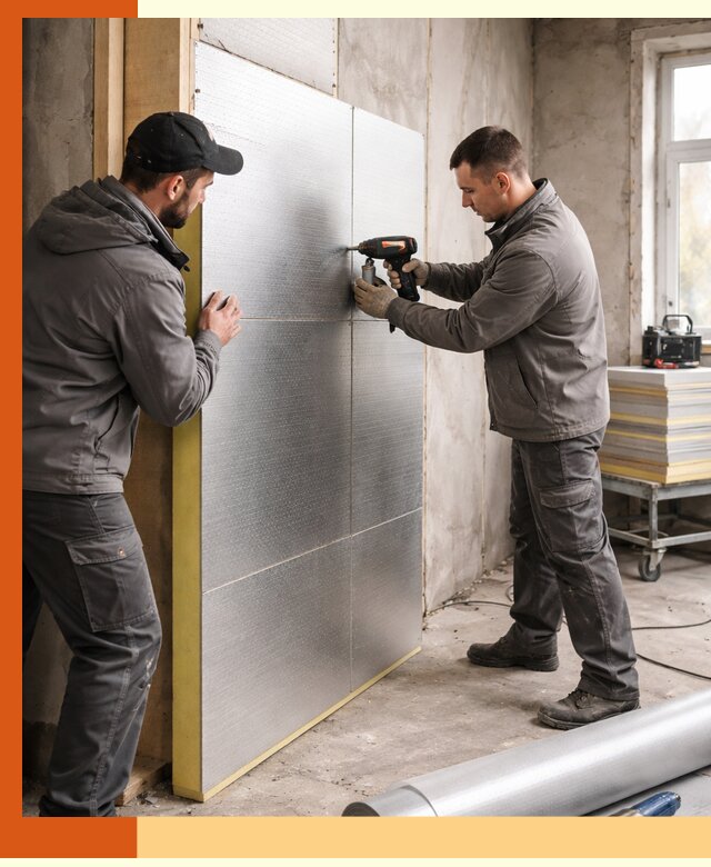 Утепление PIR панелями домов и зданий в Серове