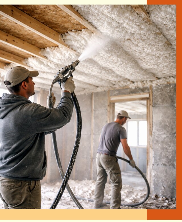 Утепление пеноизолом в Серове от 1632 руб./м2 под ключ | ТепломастерСрв