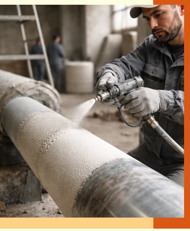 Утепление труб жидкой теплоизоляцией в Серове от 7652 руб. под ключ | ТепломастерСрв
