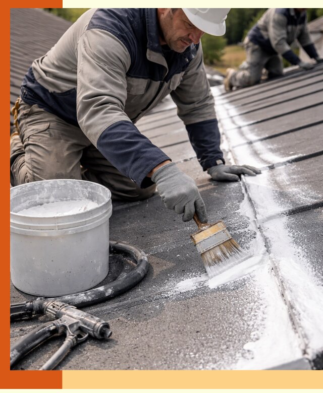 Утепление кровли жидкой теплоизоляцией в Серове