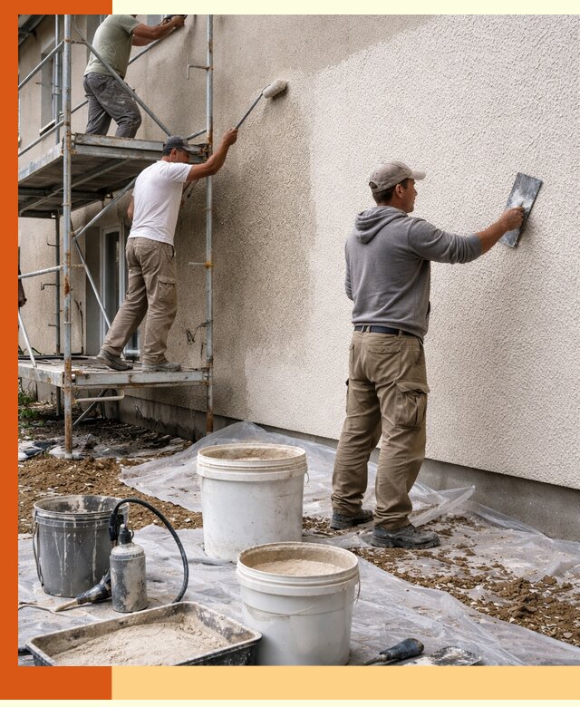 Утепление фасада жидкой пробкой в Серове