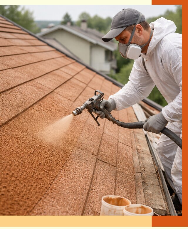 Утепление кровли жидкой пробкой в Серове от 2755 руб./м² под ключ | ТепломастерСрв