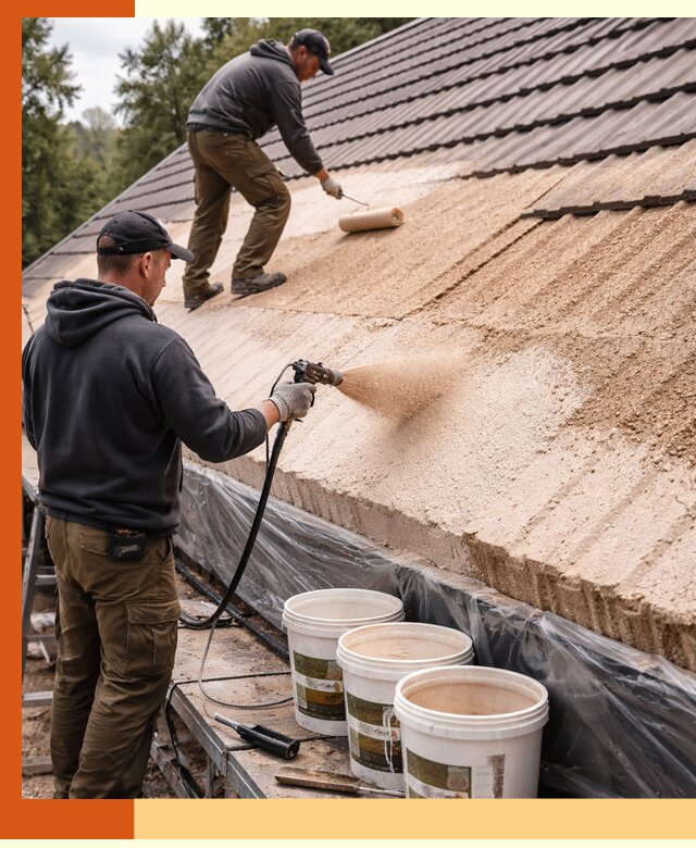 Утепление кровли жидкой пробкой в Серове для домов и зданий
