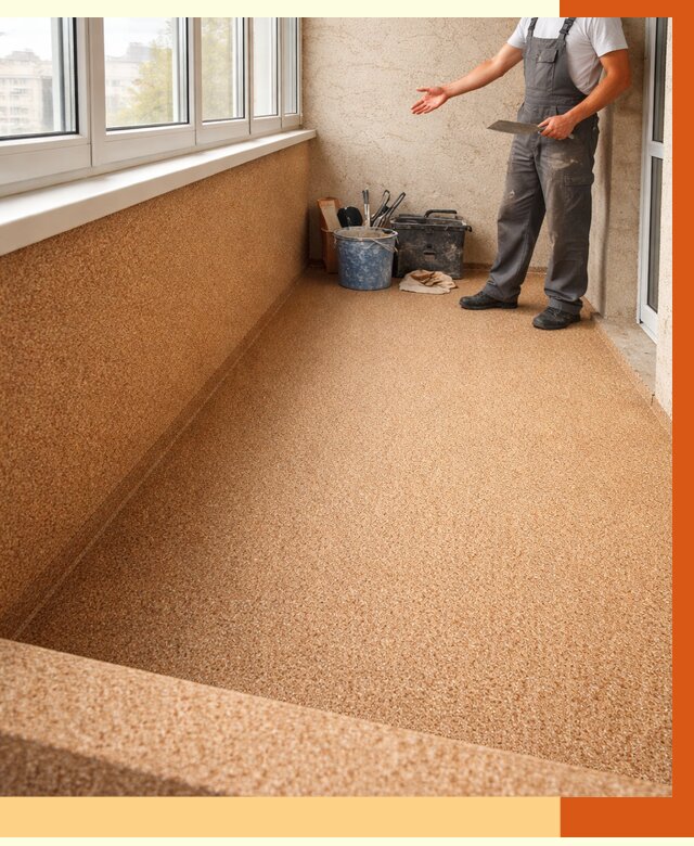 Утепление балкона жидкой пробкой в Серове от 3724 руб/м² под ключ | ТепломастерСрв