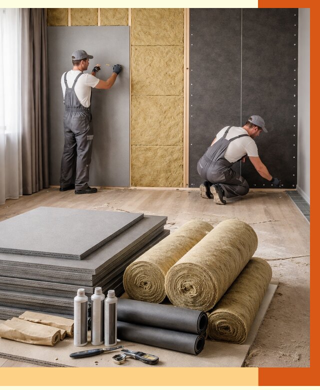 Шумоизоляция дома в Серове от 4591 руб/м2 — комплексная звукоизоляция под ключ | ТепломастерСрв