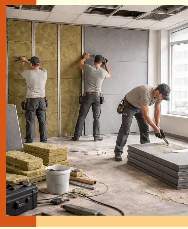 Профессиональная шумоизоляция офисов в Серове для комфорта сотрудников