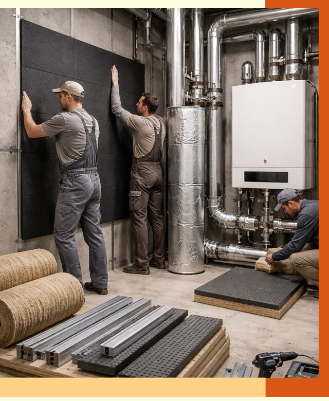 Шумоизоляция котельной в Серове от 6631 руб. под ключ | Профессиональная звукоизоляция — ТепломастерСрв