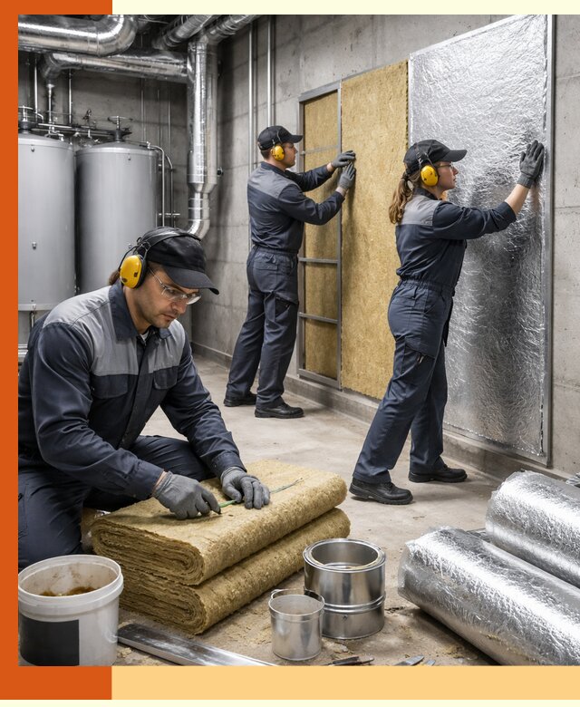 Шумоизоляция котельной в Серове: профессиональный монтаж и материалы