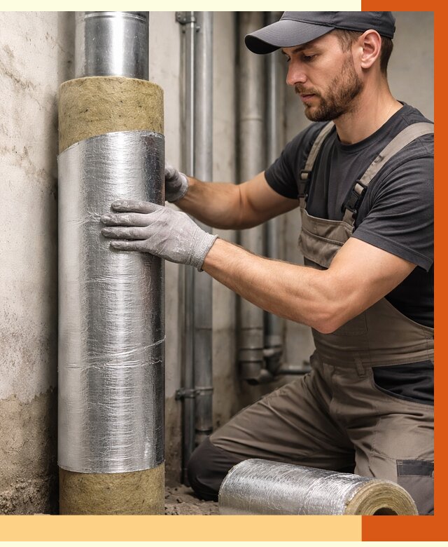 Шумоизоляция труб в Серове от 1224 руб. — шумоподавление и звукоизоляция труб | ТепломастерСрв