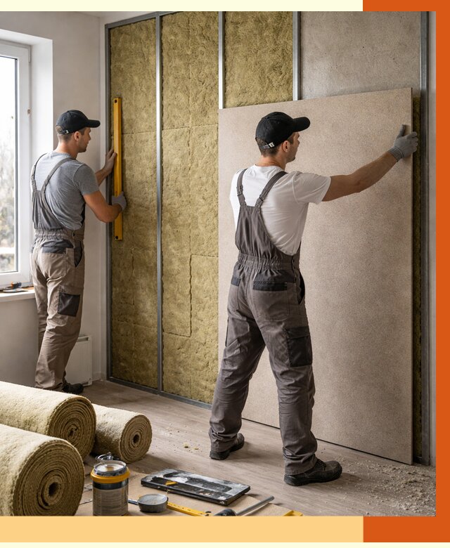 Шумоизоляция стен в Серове от 4591 руб/м2 — звукоизоляция стен под ключ | ТепломастерСрв