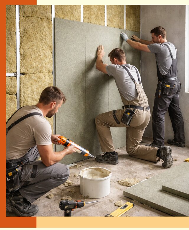 Профессиональная шумоизоляция стен в Серове для квартир и домов