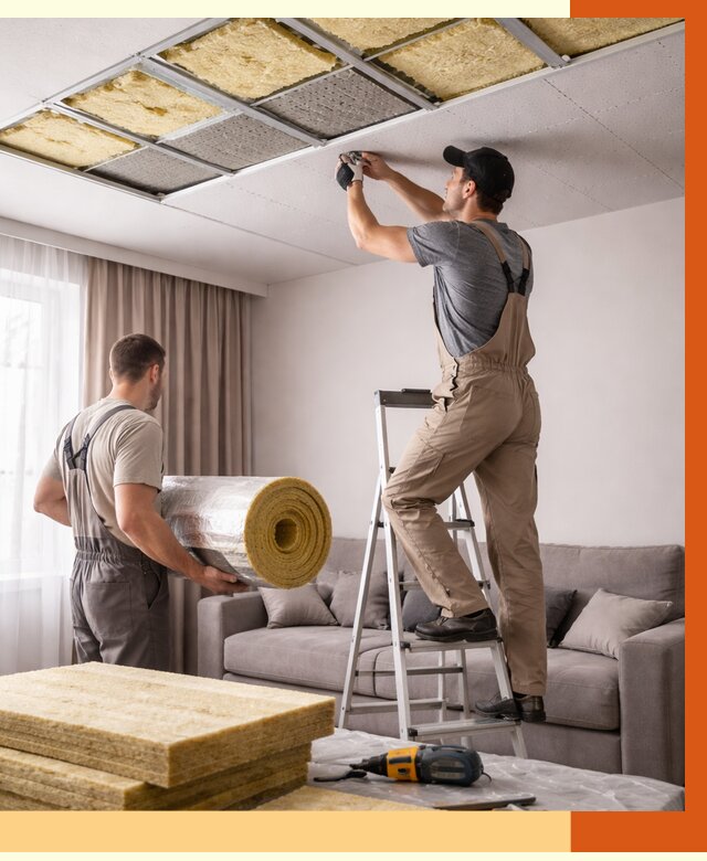 Шумоизоляция потолка в Серове от 2295 руб. под ключ | Профессионально — ТепломастерСрв