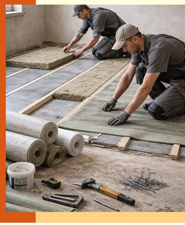 Шумоизоляция пола в Серове — профессиональная звукоизоляция помещений