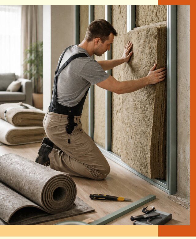 Шумоизоляция перегородок в Серове от 1683 руб. за м2 — ТепломастерСрв