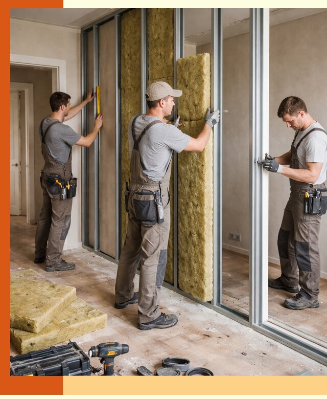 Шумоизоляция межкомнатных перегородок в Серове эффективно и надёжно