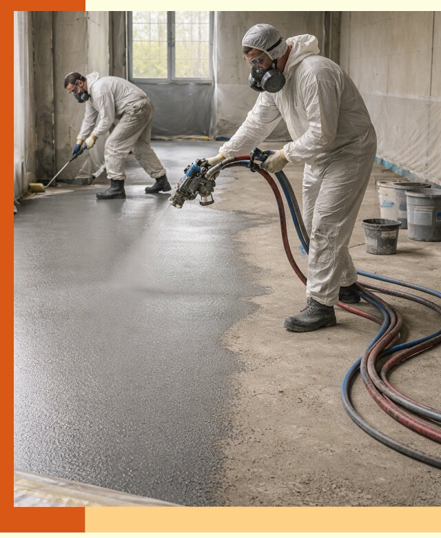 Гидроизоляция полимочевиной полов и конструкций в Серове