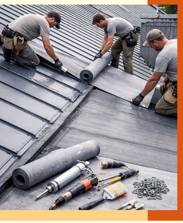 Гидроизоляция металлической кровли полимочевиной в Серове от 8672 руб. | ТепломастерСрв