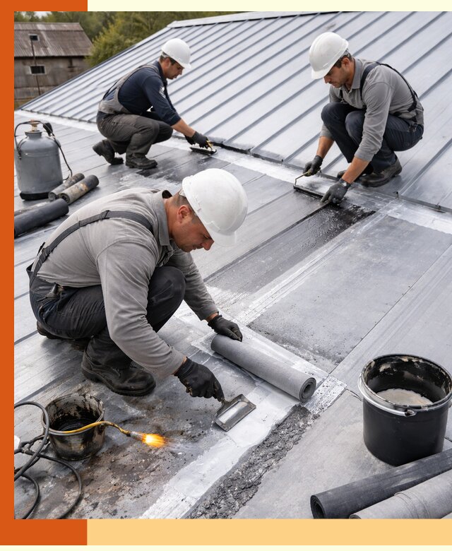 Гидроизоляция металлической кровли с гарантией в Серове