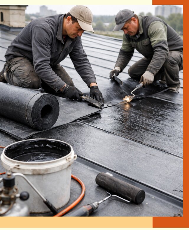 Гидроизоляция фальцевой кровли в Серове от 7652 руб. под ключ | ТепломастерСрв