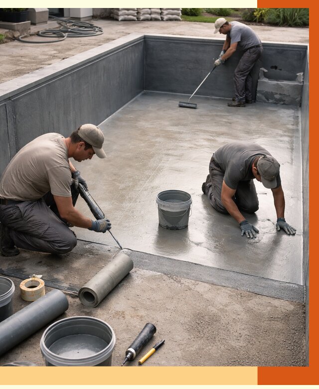 Профессиональная гидроизоляция бассейна в Серове от 6631 руб. за м2 | ТепломастерСрв