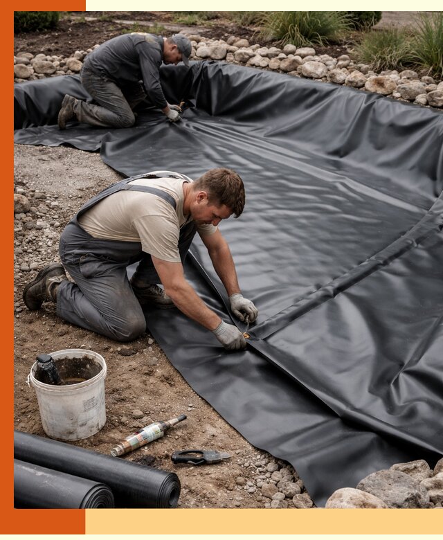 Гидроизоляция пруда в Серове: надежная защита и герметизация