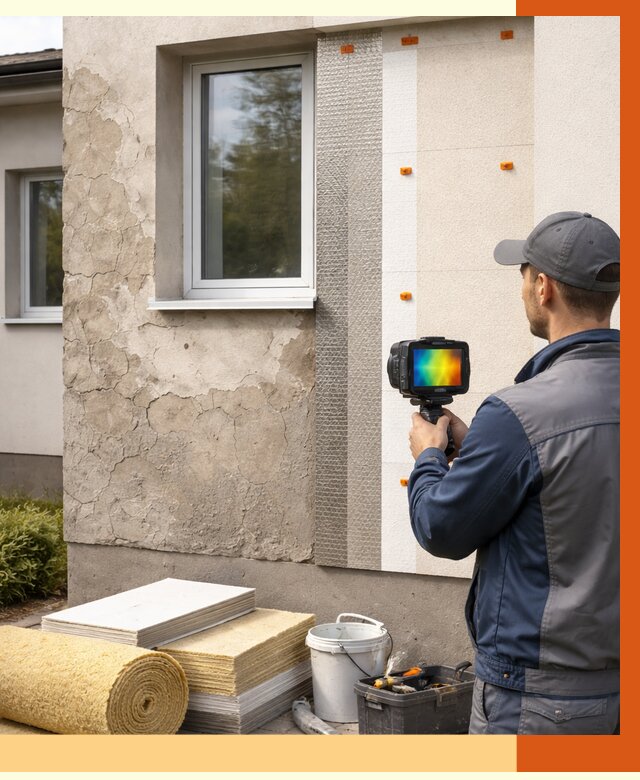 Тепловизионное обследование фасада в Серове от 4591 руб. под ключ | ТепломастерСрв