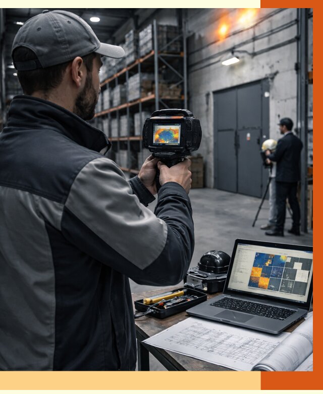 Тепловизионное обследование склада в Серове от 6631 руб. | ТепломастерСрв