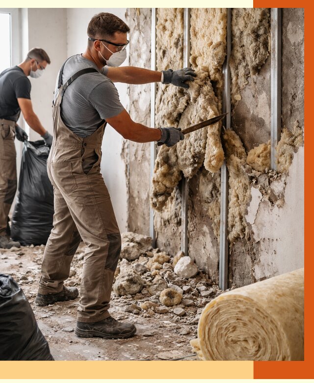 Демонтаж старого утеплителя в Серове от 3571 руб. — работы под ключ | ТепломастерСрв