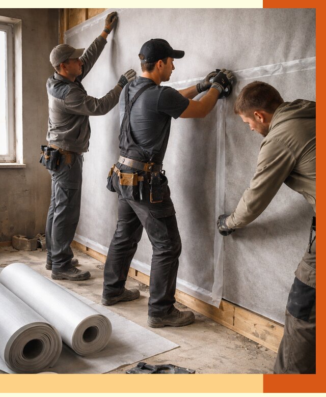 Монтаж ветроизоляции в Серове от 4591 руб./м2 — профессионально | ТепломастерСрв