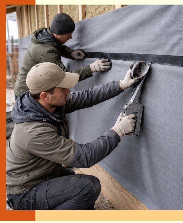 Монтаж ветроизоляции зданий и конструкций в Серове