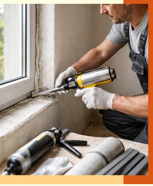 Герметизация стыков и примыканий в Серове от 1224 руб. под ключ | ТепломастерСрв