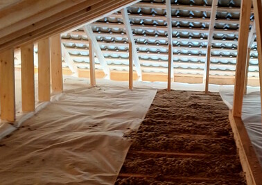 Утепление чердака на даче